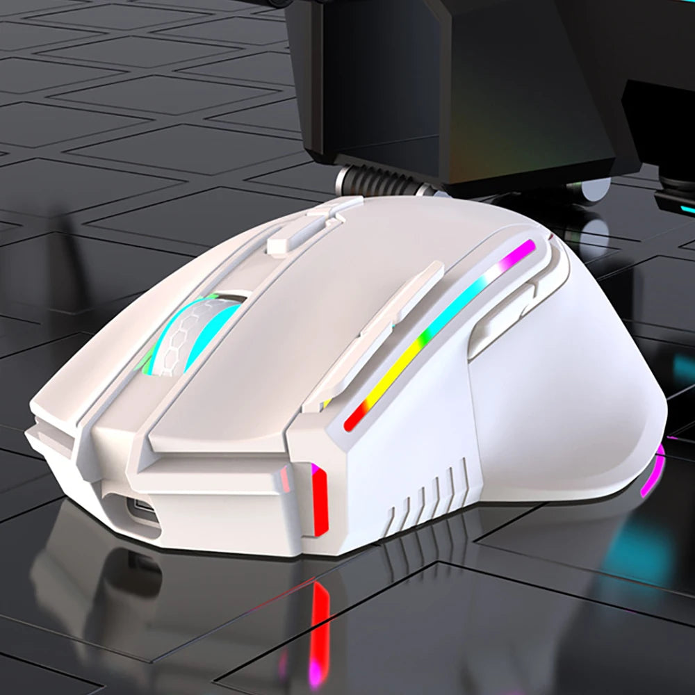 NEW Rechargeable USB 2.4G Wireless Mouse RGB Colorful Gaming Mouse Desktop PC Computers Notebook Laptop Mice Mause Gamer