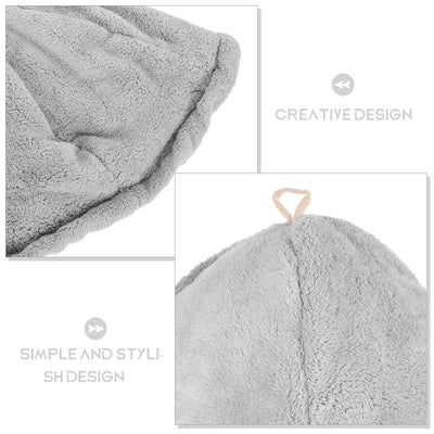 Coral Fleece Fisherman Hat Sauna Bath Headwear Shower Cap Bathroom Supplies Felt Sauna Hat Steam Room Cap Household Merchandises