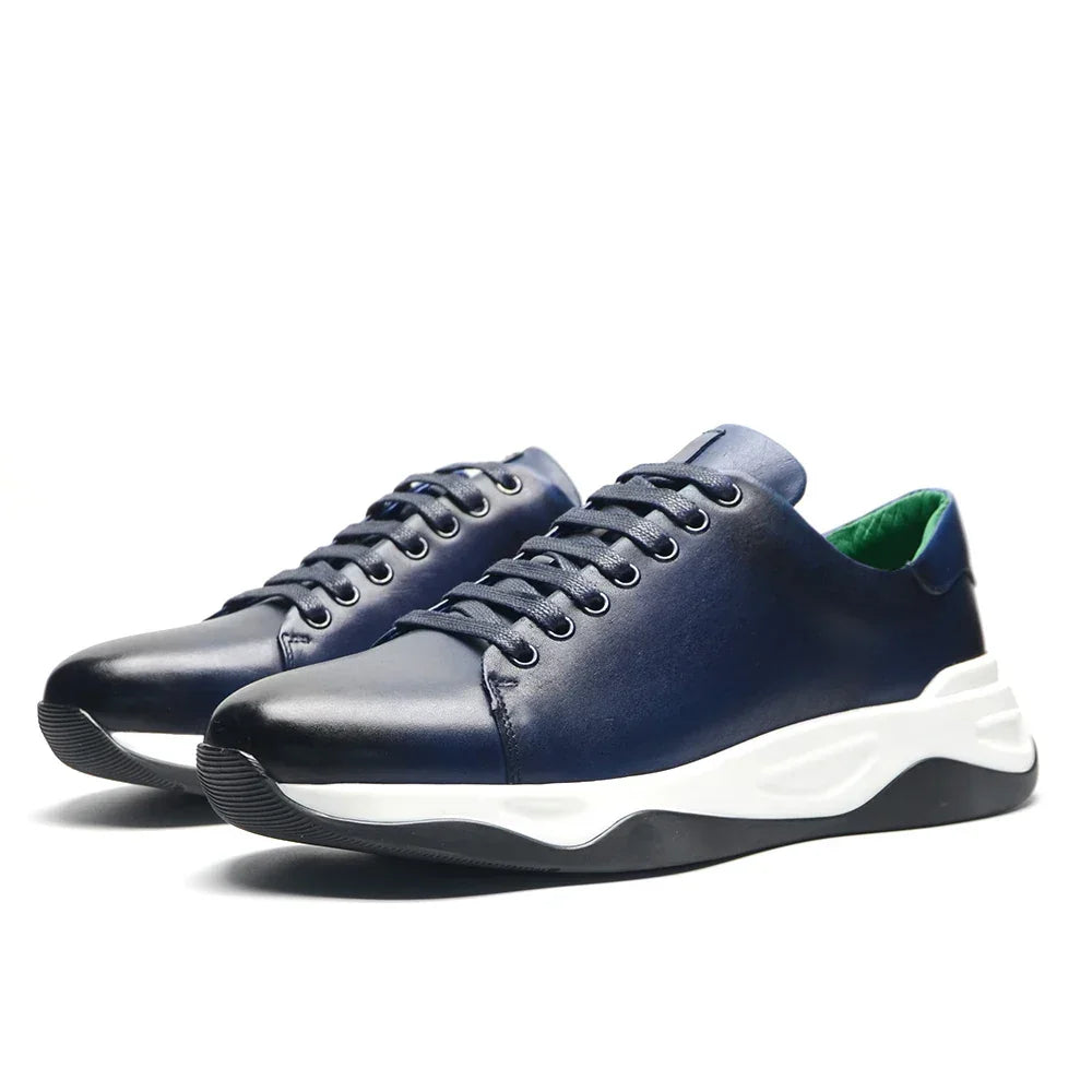 Classy Man Sneakers Luxury Brand Designer Lightweight Cowhide Genuine Leather Casual Social Men's Oxford Shoes Autumn Winter