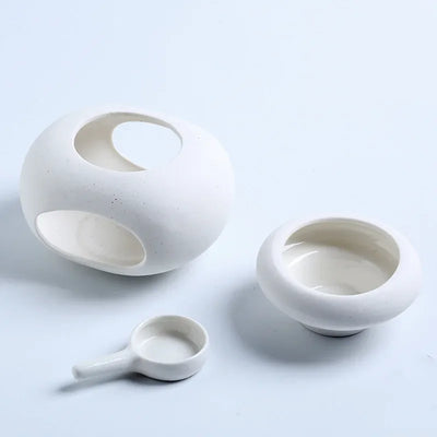 3 in1 Candle Heating Holder Essential Oils Lamp Big Capacity Separated Candlestick Fragrance incense Burner Home Party Spa Stove