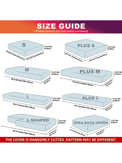 Outdoor Tropical Print Sofa Cushion Covers - Non-Slip Furniture Protectors, Replacement for Individual Seat Cushions