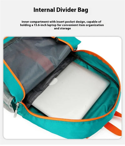 Outdoor Backpack Oxford Buden Mountain Riding Backpack Ultra Light Multifunctional Casual Foldable Backpack Large Capacity