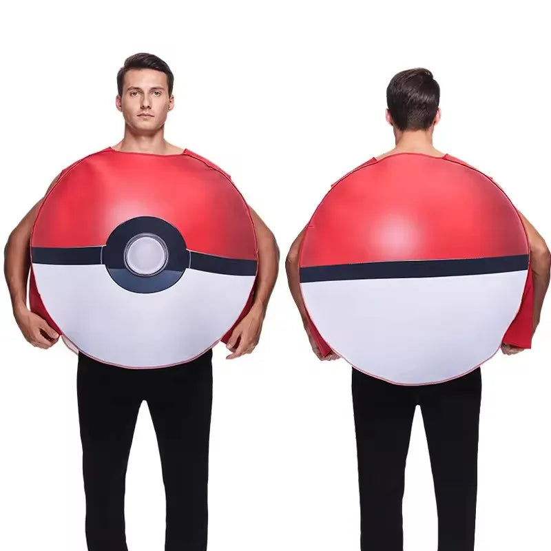 Pokeball Cosplay Fantasy Costumes for Women Men Costume Halloween Christmas Adult Anime New Year Costume Clothing Toys