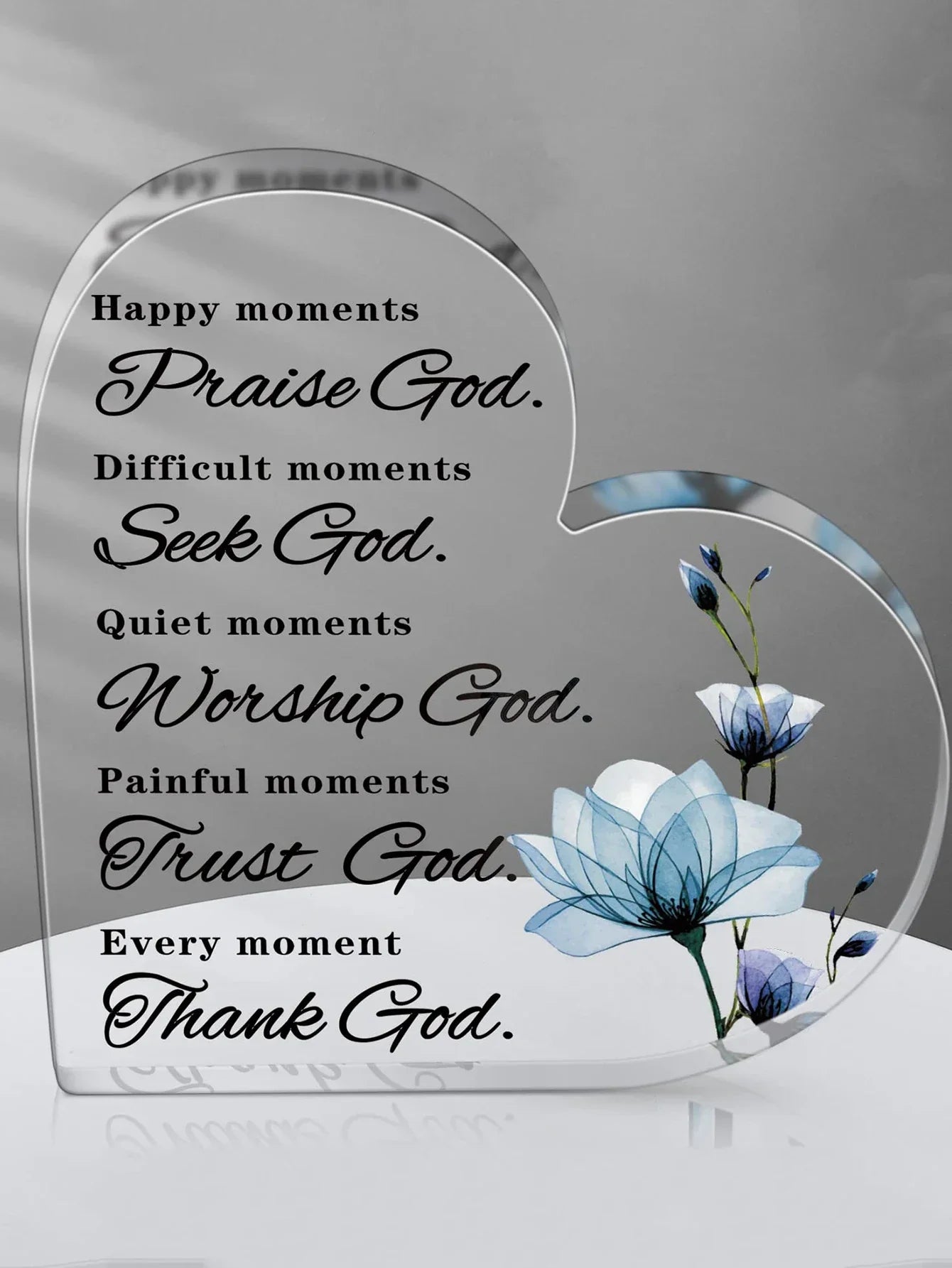 1pc Acrylic Christian Bible Decoration Christian Gifts for Women Prayer Religious Gifts Home Office Decorations