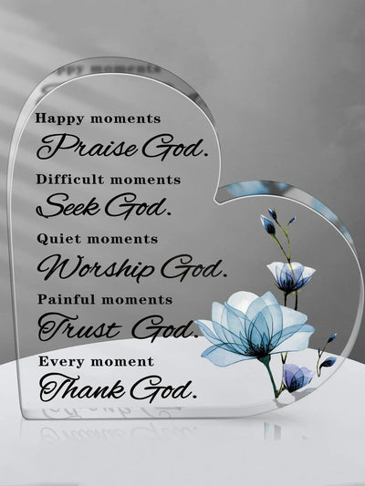 1pc Acrylic Christian Bible Decoration Christian Gifts for Women Prayer Religious Gifts Home Office Decorations