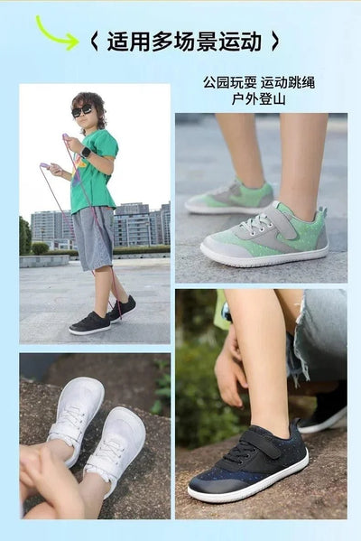 Little Big Kid Wide Barefoot Shoes Boys Girls Minimalist Sneakers Lightweight Non Slip Natural Children Walking Shoes Skate Flat