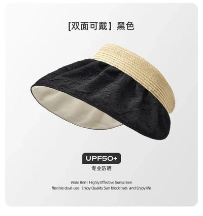 Sunscreen Hat Premium Women's Summer UV Protection Double-sided Shell Hat Sun Hat Empty Top Sun Hat Summer Eaves Hats for Women2