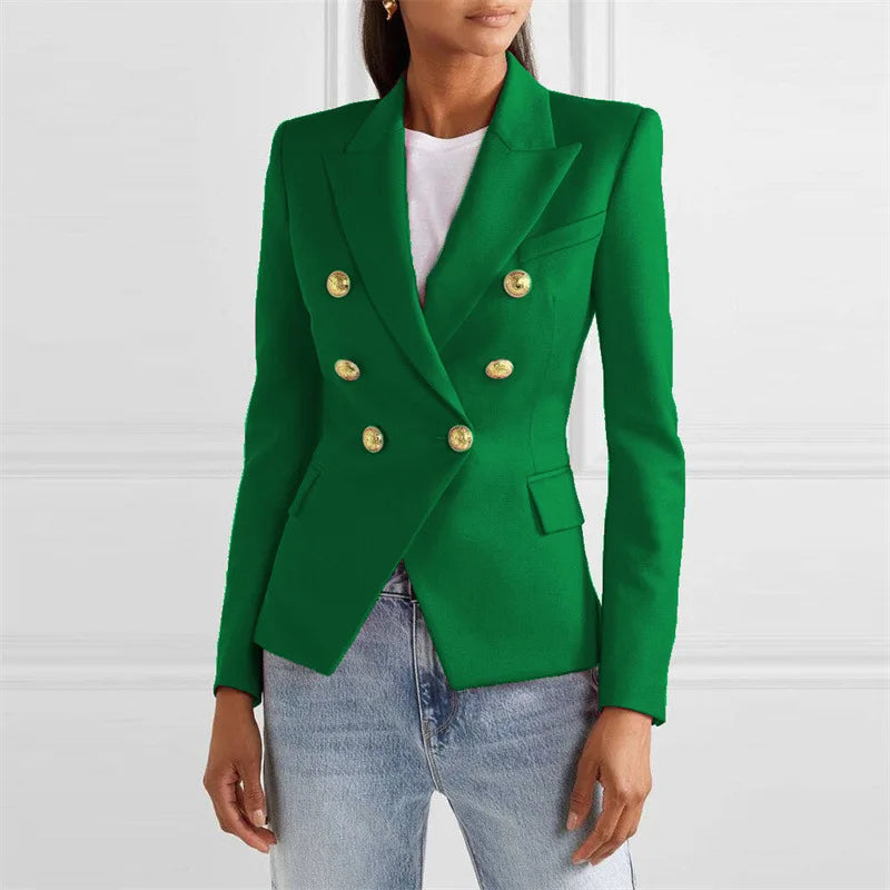 Spring and Autumn New Blazers for Women Clothing Autumn and Winter Solid Color Fashion Casual Suit Slim Blazers Women