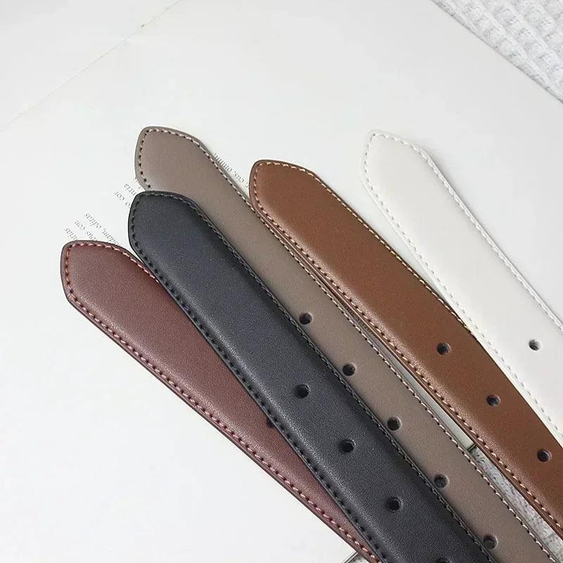 Genuine leather thin metal buckle belt for women |fashion waistband | jeans |casual dress | ladies | free size