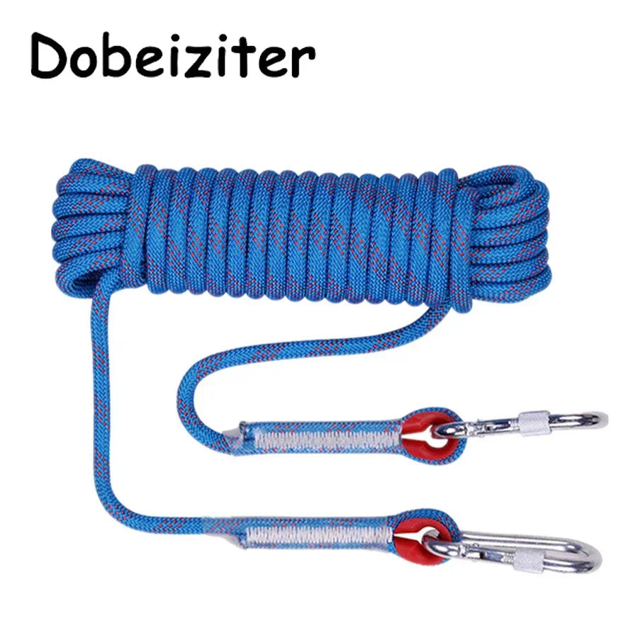 Thickened 10m Safety Life Rope Climbing Rope Static Rock Mountaineering Rope Outdoor Survival Fire Escape Car Rescue