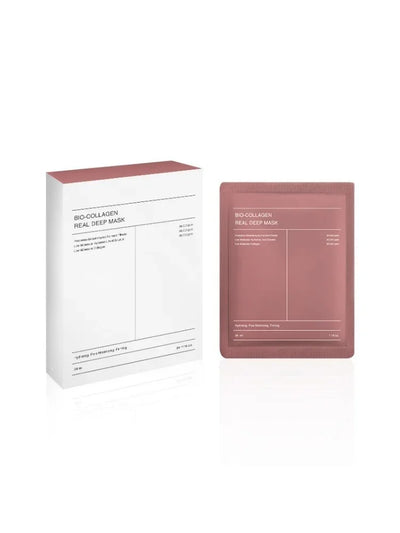 1-10Pcs Bio Collagen Face Mask Shrink Pores Deep Hydrating Overnight Mask Moisturizing Refreshing Brightening Face Skin Care - Elanique