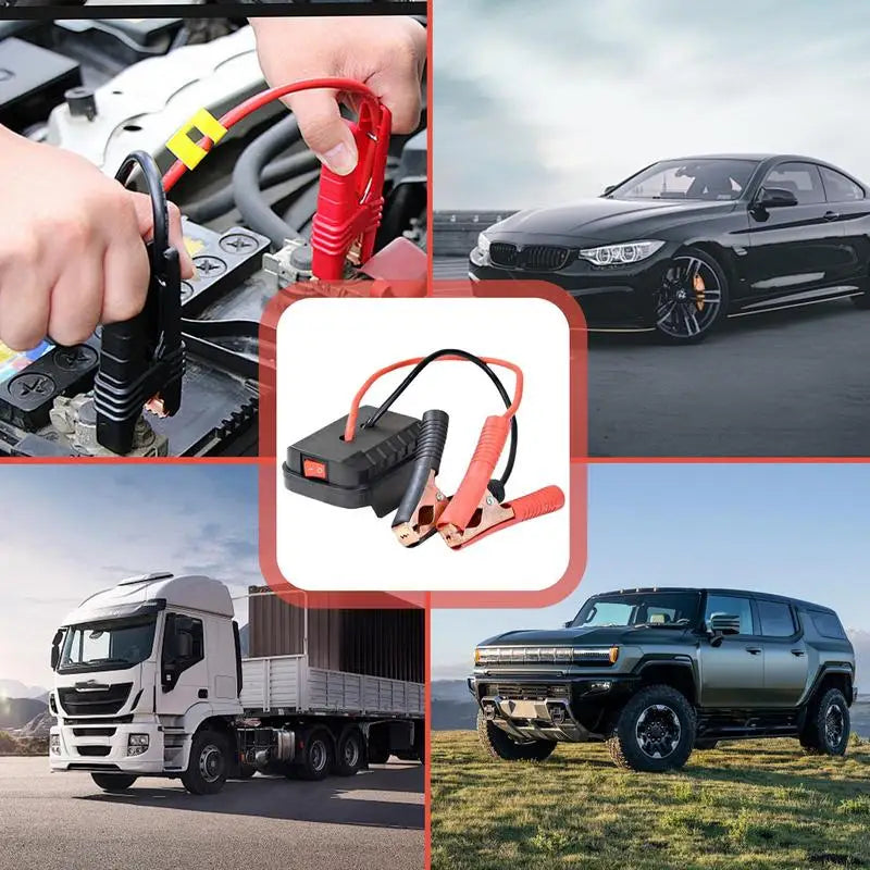 Portable Car Battery Jump Starter Jump Box Lithium Battery Converter - Compact Power Pack for Emergency Vehicle Starting