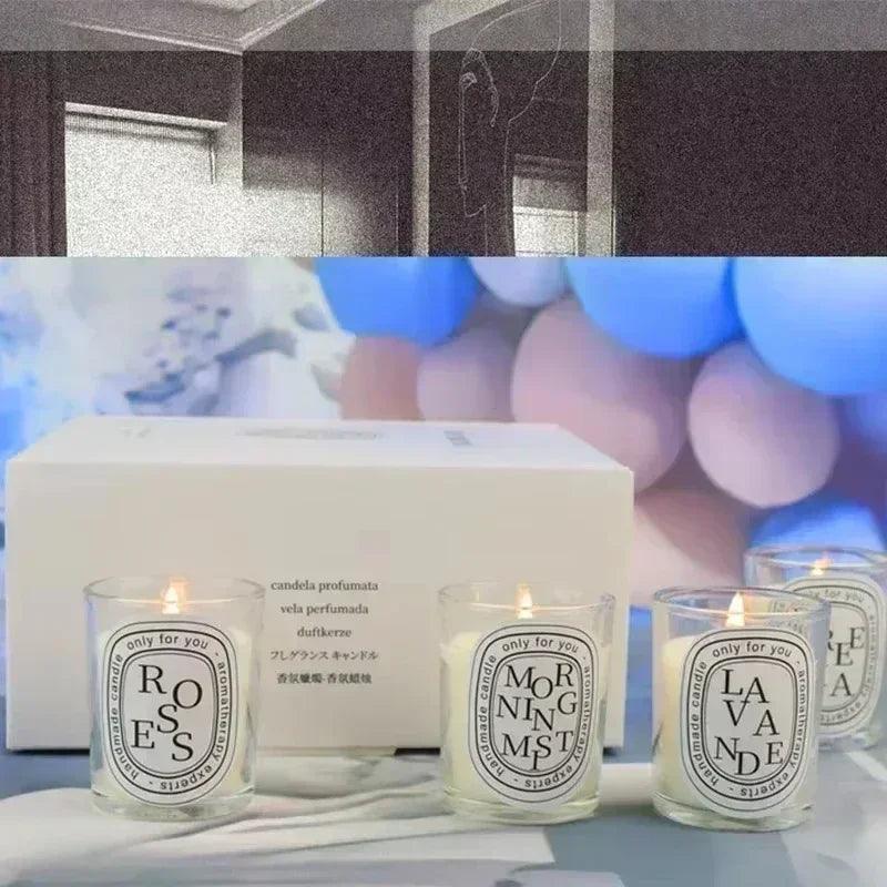 Transparent low flame candle romantic incense high beauty holiday guest gift premium