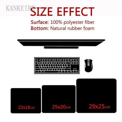 E-Sports Gaming Mouse Pad Non-Slip Mouse Mat Game Professional Gamer Mousepad Premium Desk Mat Characters Love Small Mausepad