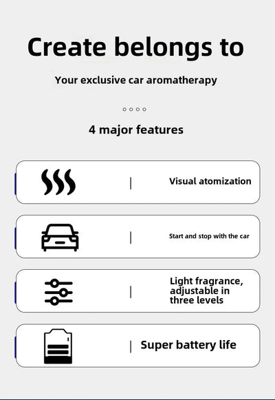 Intelligent Car Electric Air Diffuser Aroma Car Air Vent Humidifier Mist Aromatherapy Car Air Freshener For Removing Odors