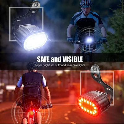 Bicycle TailLamp Headlight Waterproof Bike LED Warning Light Mountain Bike Luminous lamp Night Riding Equipment Bike Lights