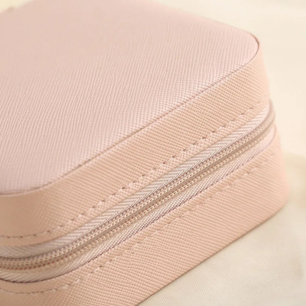 Jewelry Organizer Display Travel Jewelry Case Boxes Portable Jewelry Box Leather Storage Joyeros Organizador De Joyas