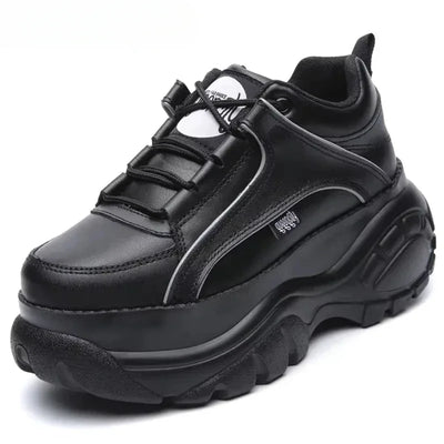 2025 Designer Women Platform Casual Buffalo Sneakers Low-top Light 6cm Sole Breathable Shoes Outdoor White Tennis Lace-up - Elanique