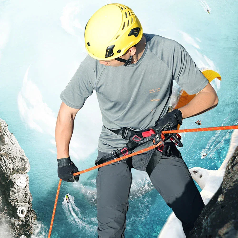 Outdoor Rock Climbing Harness Professional Sports Harnesses Waist Support Half Body Safety Belt Aerial Survival Mountain Tools