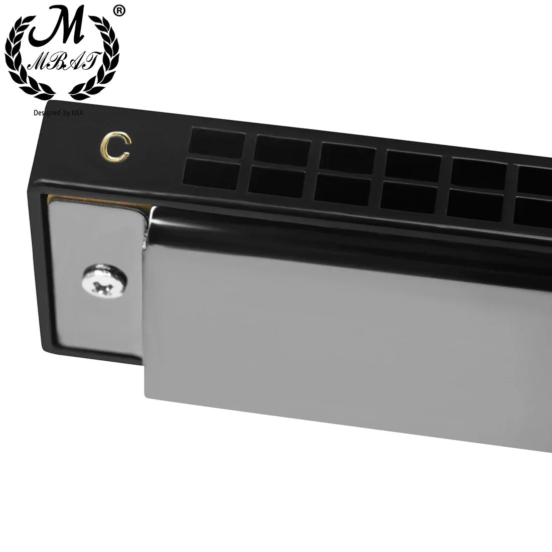 24 Holes Harmonica Key of C Professional Tremolo Mouth Organ With Case For Adults Professionals and Students Harmonica