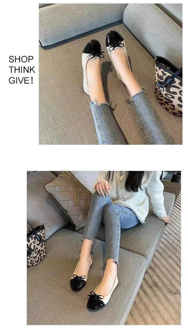 Women’s elegant bow-knot slip-on loafers flat shoes fashion ballerina woman/ladies zapatos de mujer