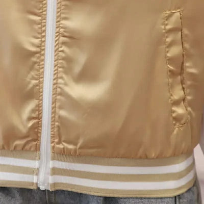 Bomber Jacket for Women Loose Short New in Baseball Aviator Coat