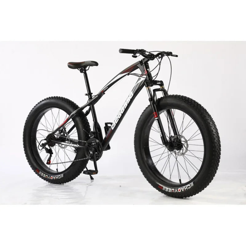 26Inch Snow Bike with Variable Speed4.0Thick Wide Tires Outdoor Beach Bike Mountain Bike Bicycle
