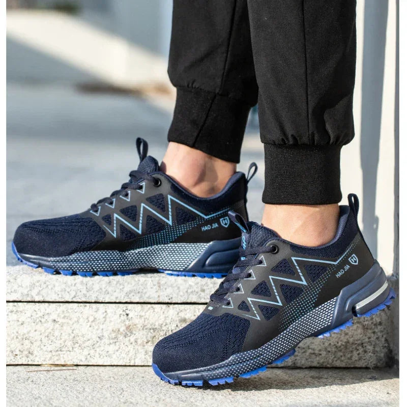 Men's Safety Shoes Anti-Smashing Steel Toe Shoes Indestructible Wear-resistant Men Boots Puncture Proof Work Safety Boots 안전화