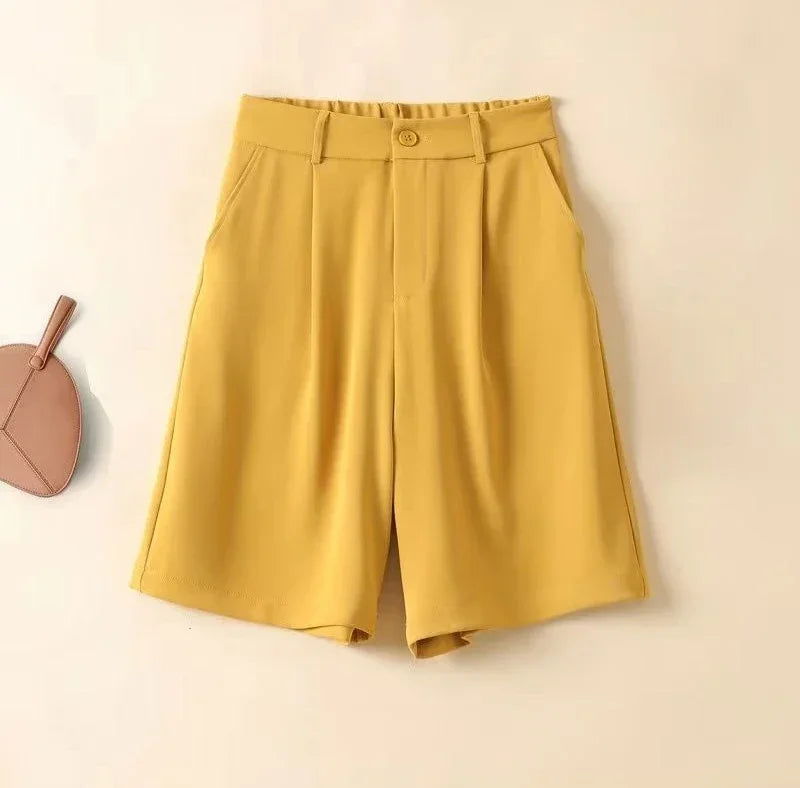 Short Pants Woman Wide Chiffon Shorts for Women Summer Women's Korean Style Designer Kpop Jorts Cheap Streetwear Flowy Comfy Hot