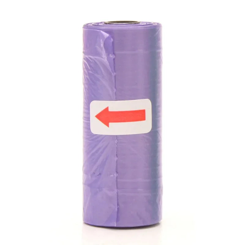 1200pcs Random Color Cartoon Paw Graphic Dog Poop Bags Pet Poop Bags Leak-Proof Dog Waste Bags For Pet Supplies