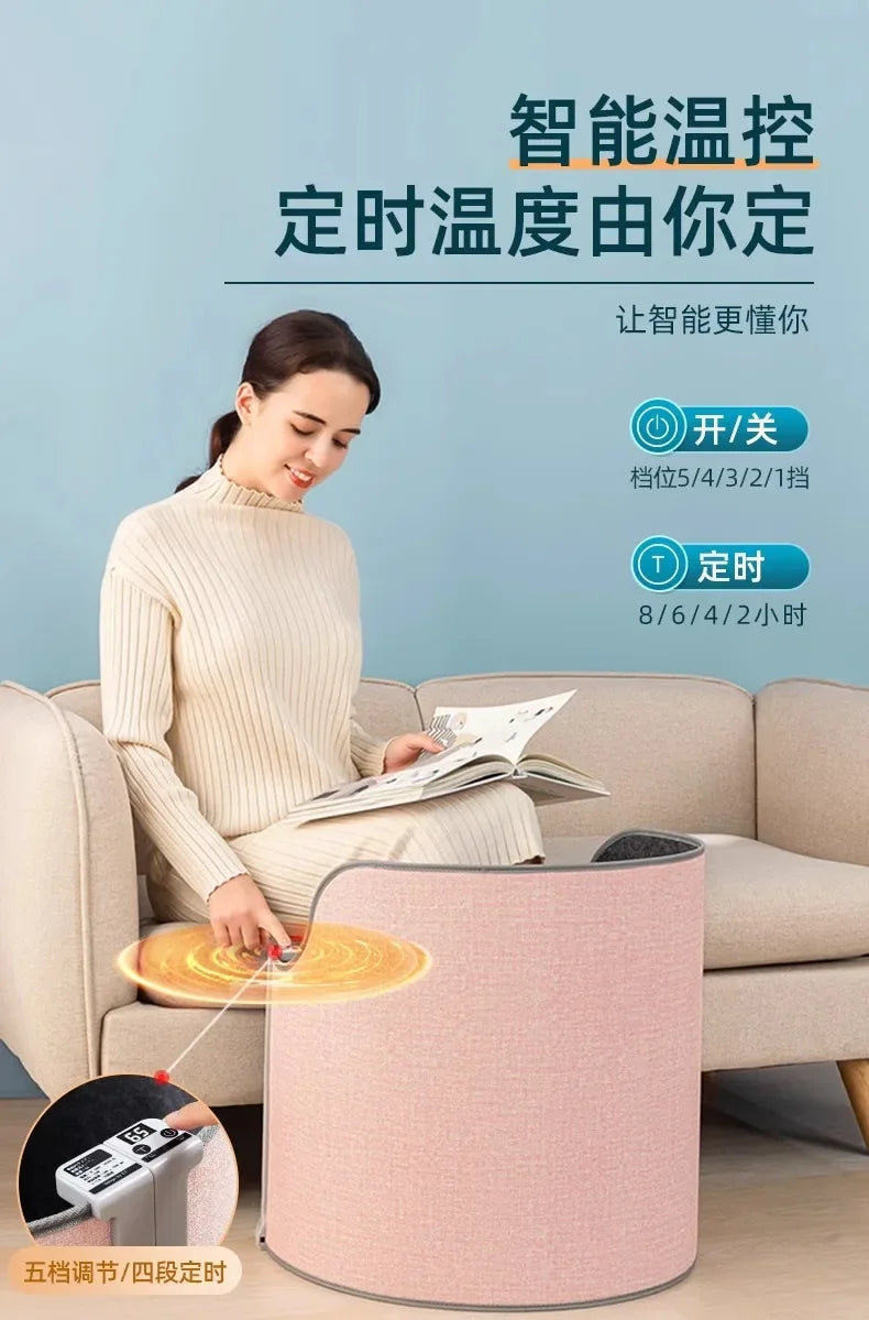 220V Electric Foot Warmer Under Desk Heating Pad for Office Winter Warmth Leg Heating Blanket BDD