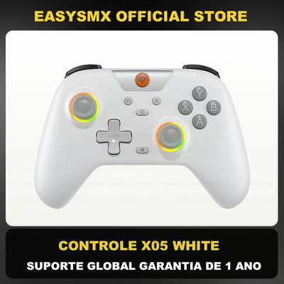 EasySMX X05 Wireless Gamepad Bluetooth Gaming Controller Compatible with PC/Phone/Switch/ Steam Gamer, RGB Light, Hall Effect