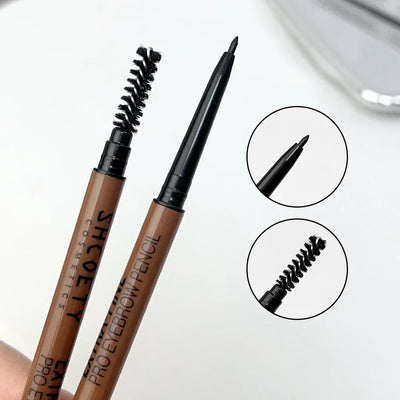 Ultra-fine Eyebrow Pencil Sweat-proof Eeyeliner with Brush Waterproof Outline Lying Silkworm Eyeliner Pen Eyes Makeup Cosmetic