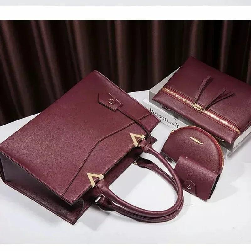 Women’s handbags shoulder bags for female luxury designer top-handle tote bag purse wallet quality leather high-end