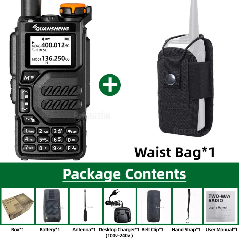 Quansheng UV K5 Walkie Talkie Portable Radio Am Fm Two Way Radio Commutator Station Amateur Ham Wireless Set Long Range Receiver