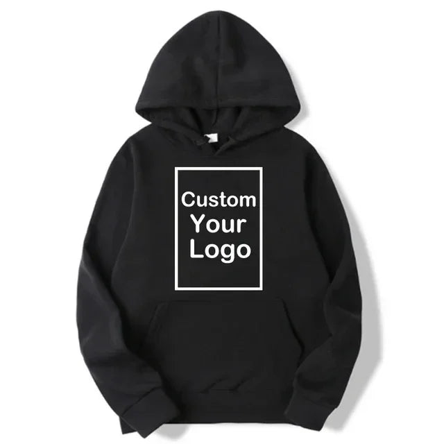Men's and women's sports hooded sweatshirts, fashionable casual sweaters, customized, long sleeved, outdoor