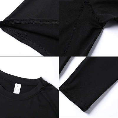 Athletic Compression Shirts For Men Gym Sports Rash Guards Workout Fitness Base Layer Undershirts Quick Dry Tees Tshirt Tops