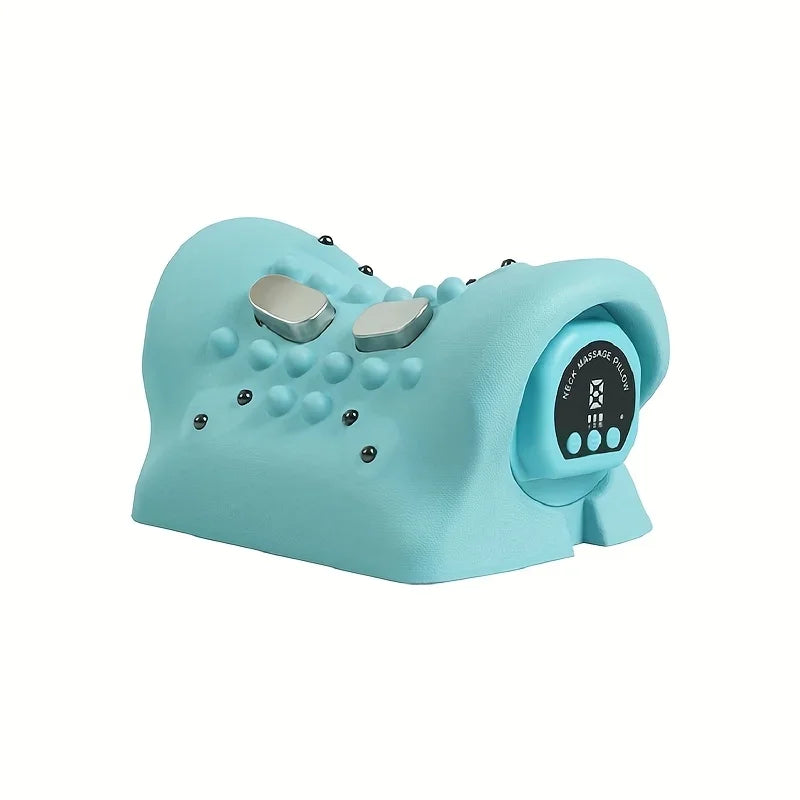 Multi Functional Vibration Massage Pillow Home Electric Neck Curvature Straightening Hot Compress Pulse Cervical Massage Pillow