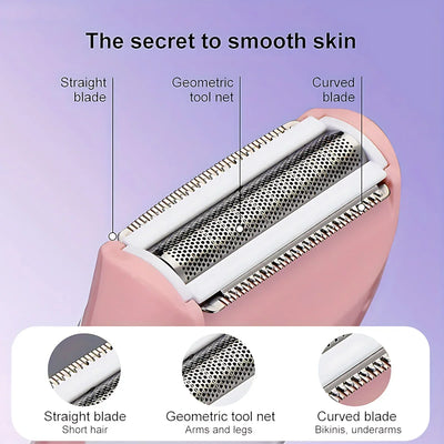 Electric Women Epilators Shavers Razors Trimmers for Women on Private Area and Leg Armpit Back Hair, Girls Bikini Epilators