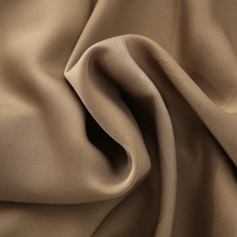 TRAF Women's Pants High Waist Wide Leg Pants with Belt Satin Long Trousers Pockets Casual Baggy Pants Summer Elegant Lady Pants