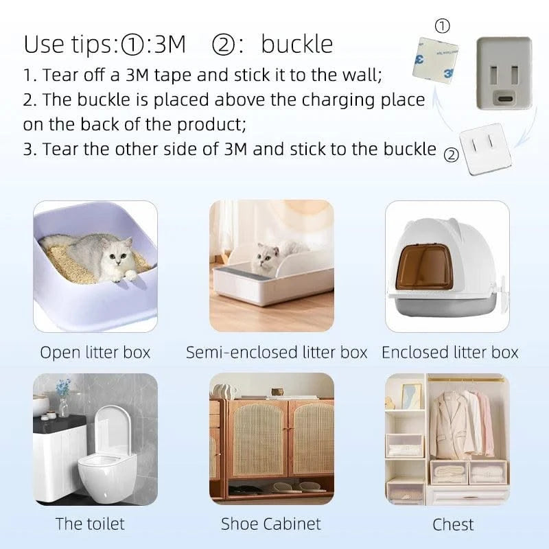 usb Pet Deodorizer Ozone generator cleans pet odors and cat litter deodorizing standby up to 14 days