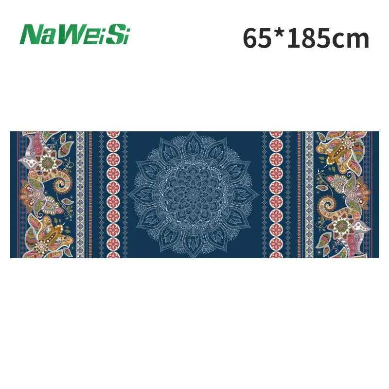 Yoga Mat Towel double-side Velvet Yoga Fitness Isolation Mat non-slip Folding Portable Sports Mat Towel Beach Quick Dry Towel