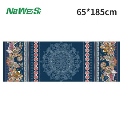 Yoga Mat Towel double-side Velvet Yoga Fitness Isolation Mat non-slip Folding Portable Sports Mat Towel Beach Quick Dry Towel