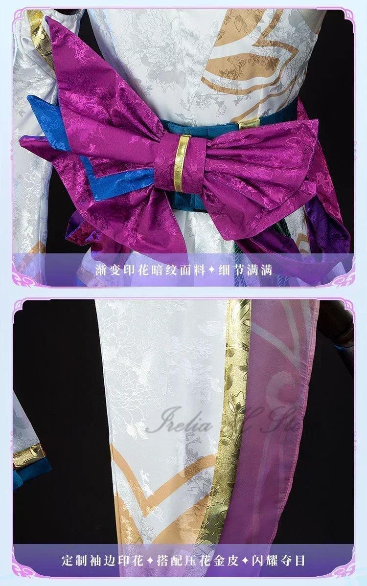 Irelia h lux lol spirit blossom cosplay costume for women game halloween party dress role cosplays