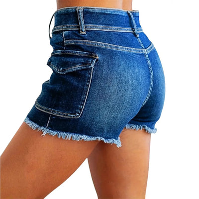 Denim Shorts For Women Booty Skinny Sexy Coquette Tight Low Rise Waist Short Jean Pants Woman Aesthetic Wholesale Jorts Kpop