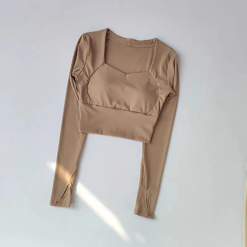 Women's Long Sleeve Seamless Fitness Top