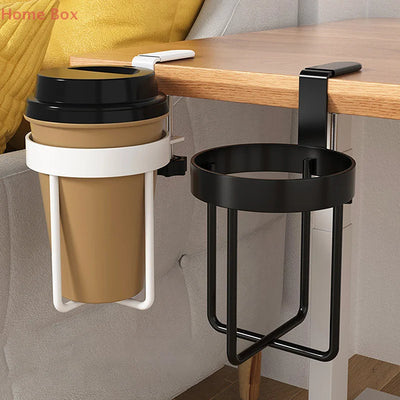 1PC Desk Cup Holder Shelf Universal Fixed Cup Holder For Coffee Mugs Water Bottles Cup Clamp Holder At The Table Storage Rack