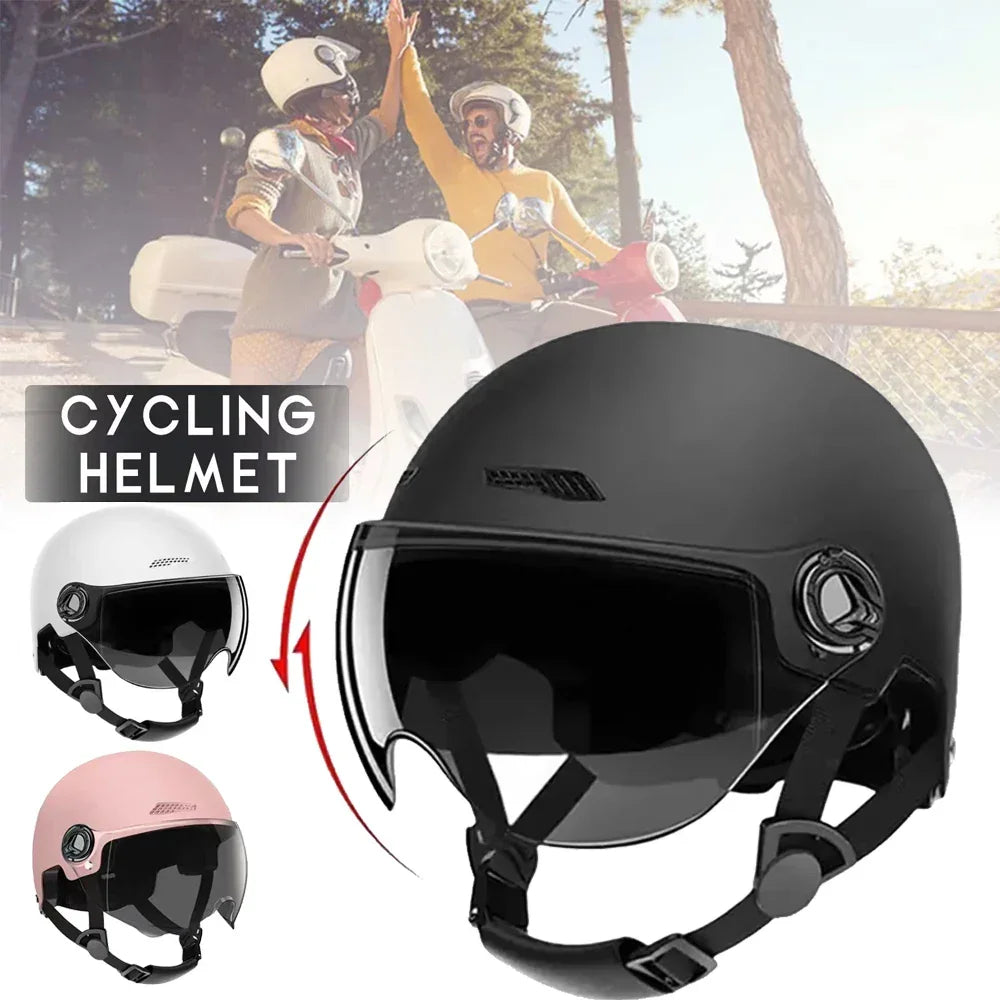 Motorcycle Helmet Bicycle Helmets for Men Women Adult Motorbike Scooter Helmet Ultralight Retro Scooter Hat Helmets Accessories