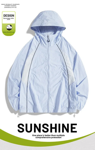 Summer Sun Jackets Men's Outdoor Cycling Clothing Quick Dry UV Skin Coat Women Sports Sun Protection Hiking Camping Windbreaker
