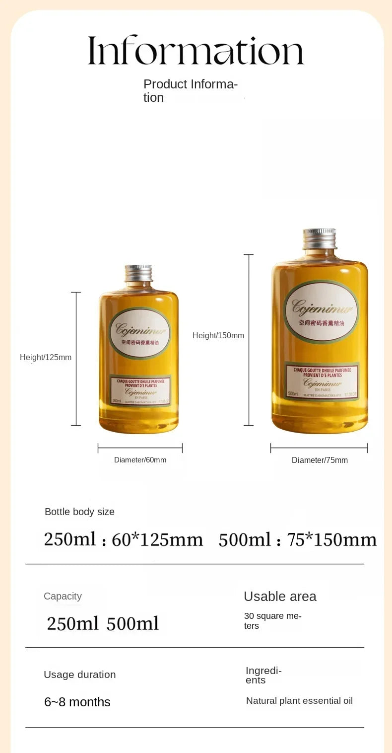 250ml/500ml fragrance oil for home perfumes hotel series essential oils aromatic diffuser diy perfume
